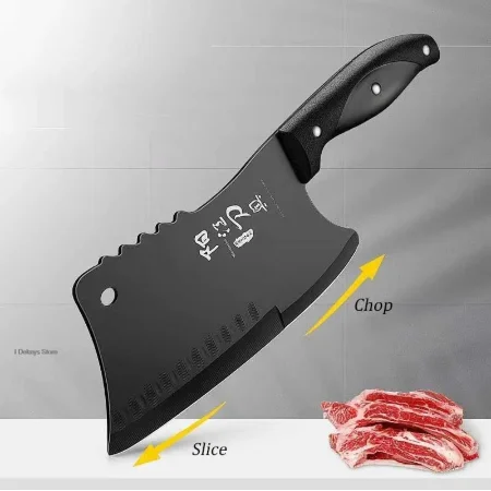 Kitchen Knives Chinese Cleaver Butcher Knife Stainless Steel Bone Chopping Knife Meat Slicing Cleaver Chef Kitchen Machete