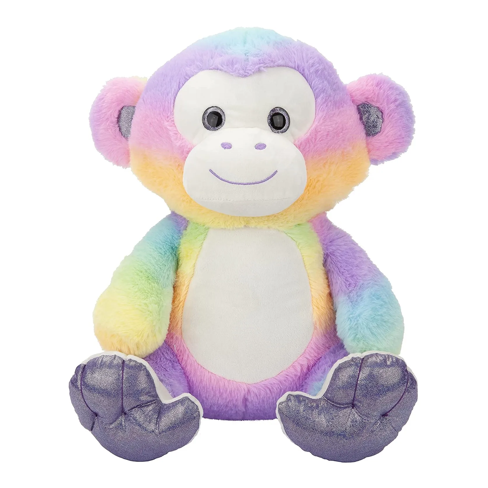 Luxury tie-dye super soft fabric elephant plush animal toy Cuddly stuffed soft animal toy wholesale OEM logo
