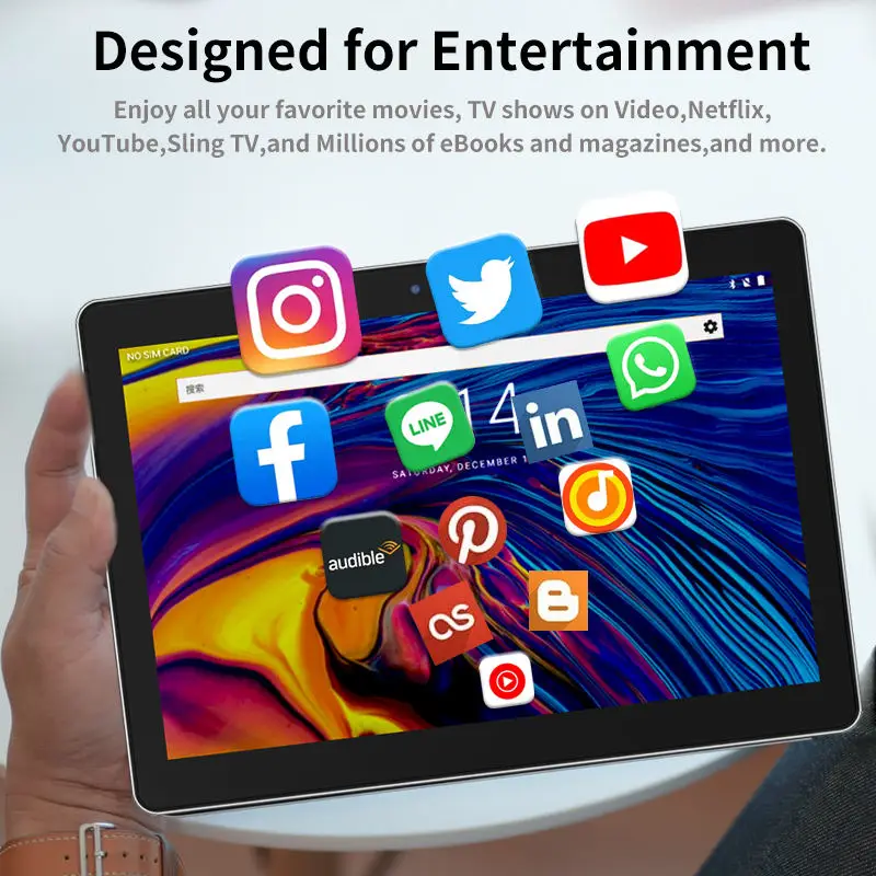 10.1 inch Wall Mount Android Tablet PC with RJ45 Port POE Android 8.1 Industrial Tablet