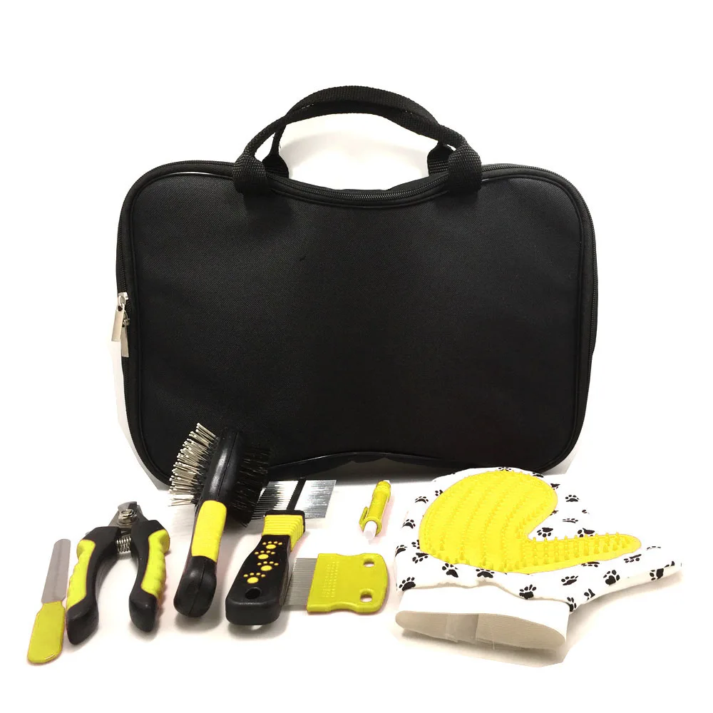 Pet Hair Remover Comb Set 6 in 1 Dog Grooming Kit For Removal And Carding