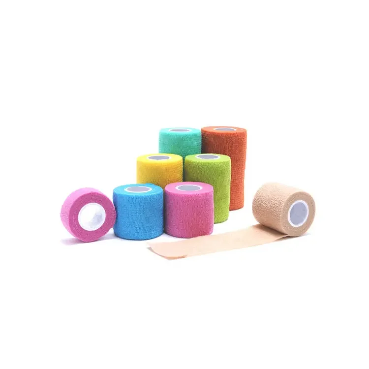 Medical Consumable High Elastic Colored Elastic Non Woven Self Adhesive Bandage Latex Free  Choice Accessories OEM