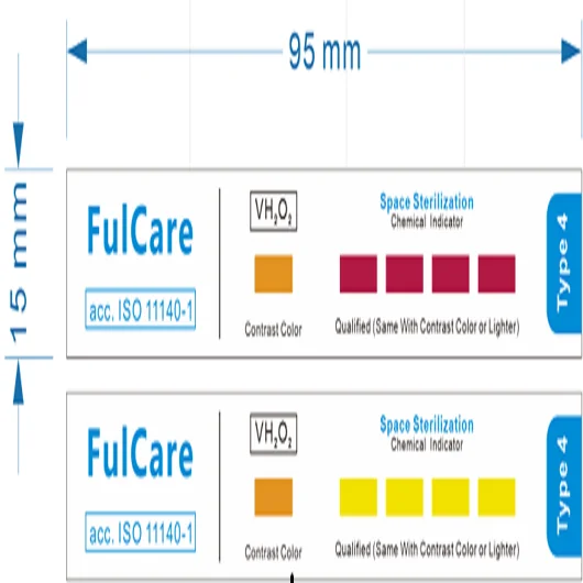 Type  4  Air and Space H2o2 Sterilizer/Dry Fogger Performance Test Chemical Indicator/Strip