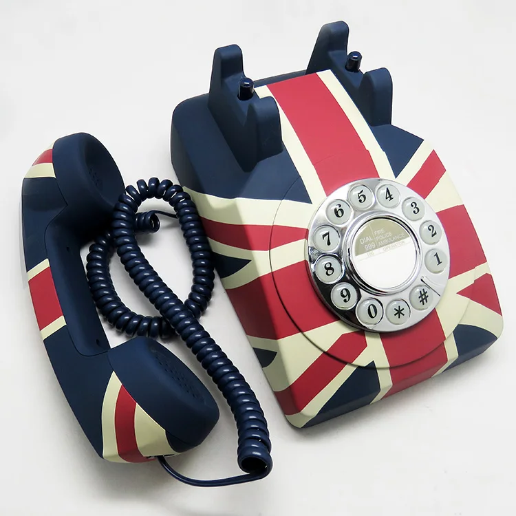  Low Price Good Quality Antique Rotary Push Button House Phone European Retro