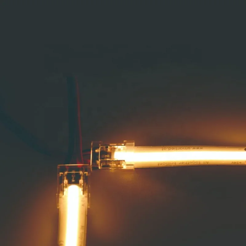 RTS Solderless Connector For 6mm 8mm 10mm Cob Led Strip Connector 2 Pin