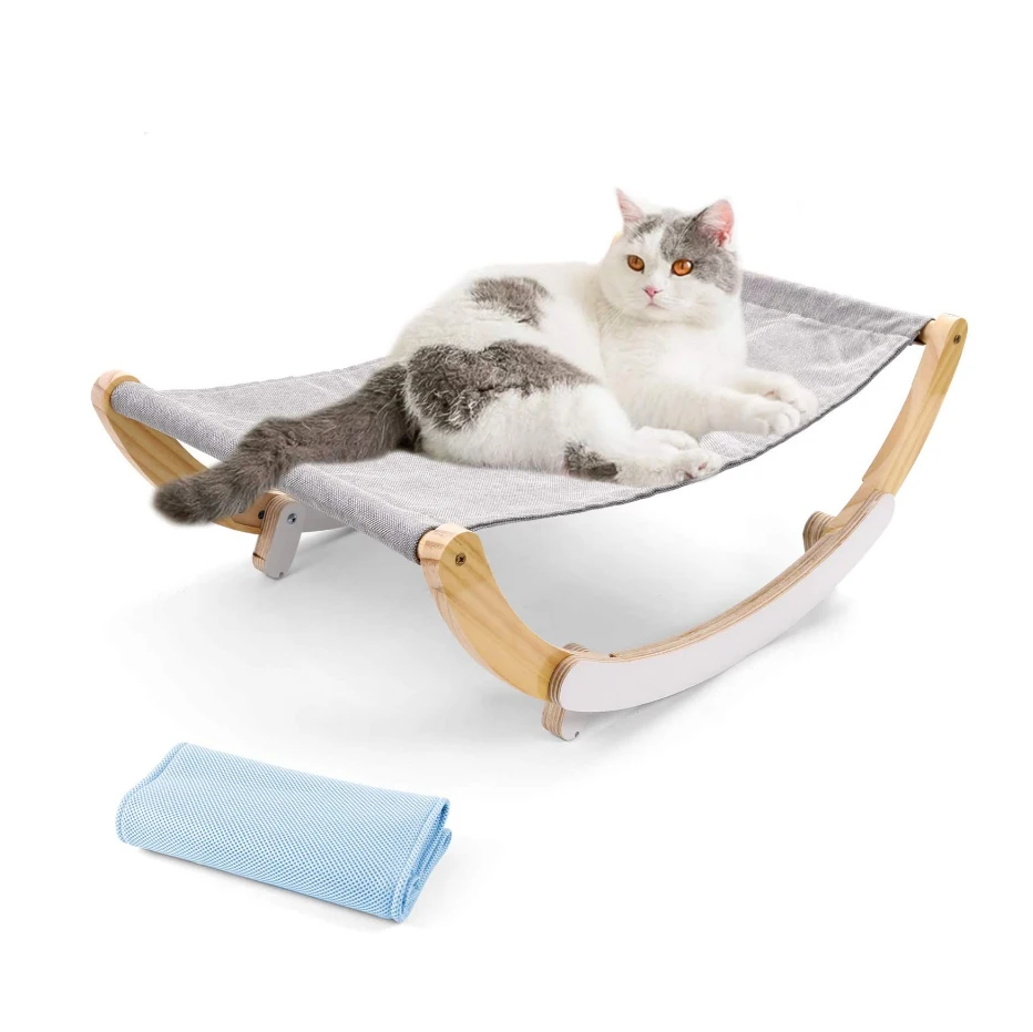 foldable wooden hanging sleep hammocks pet swing bed cats cradle pet hammocks