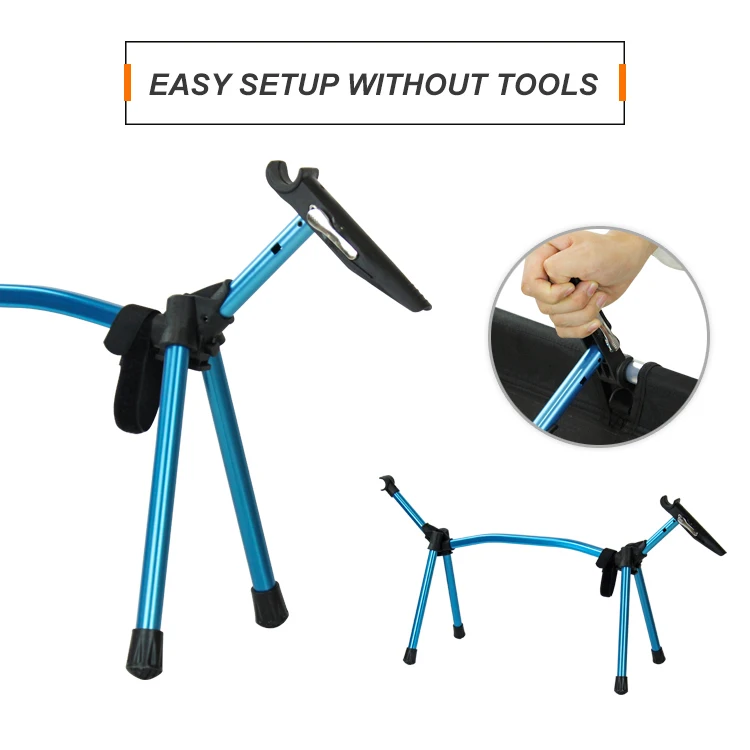 Outdoor Equipment Portable 7075 Aluminum Alloy Ultralight Adjustable Height Folding Bed Camping Cot