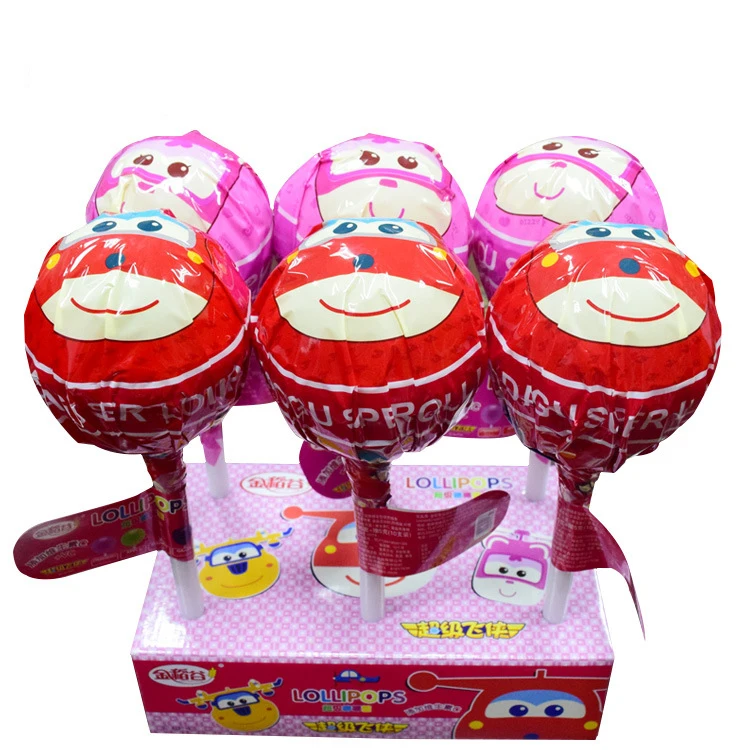 
Vitamin C hard cabdies strawberry apple grape flavor upper giant gift packing lollipop candy 