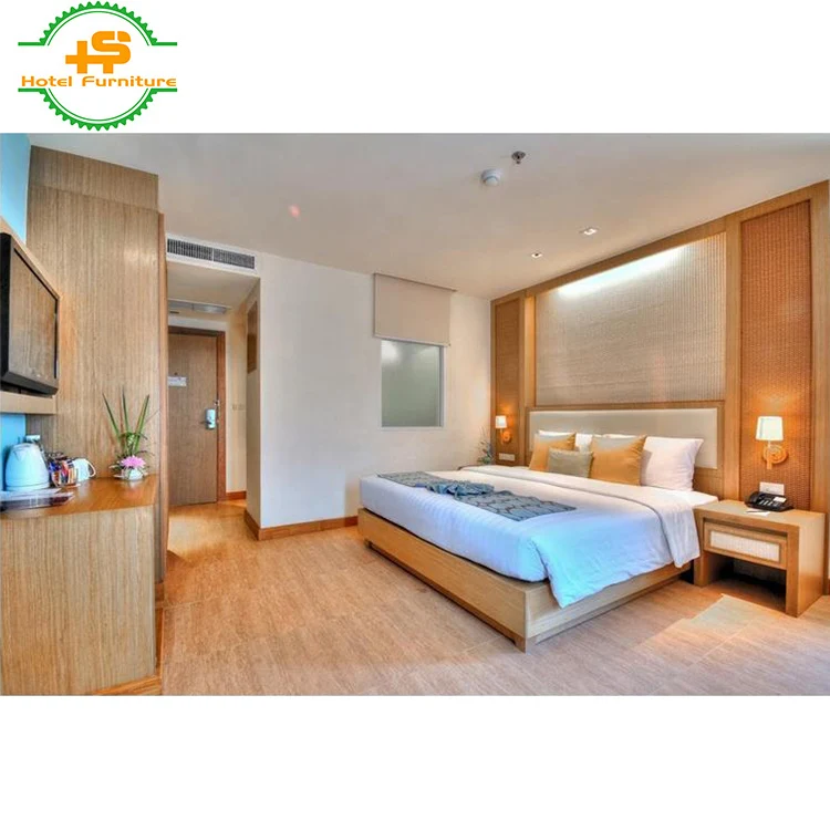 
Premium Quality Designer custom made solid wood 5 Star Resort Hotel Bedroom Furniture Sets 