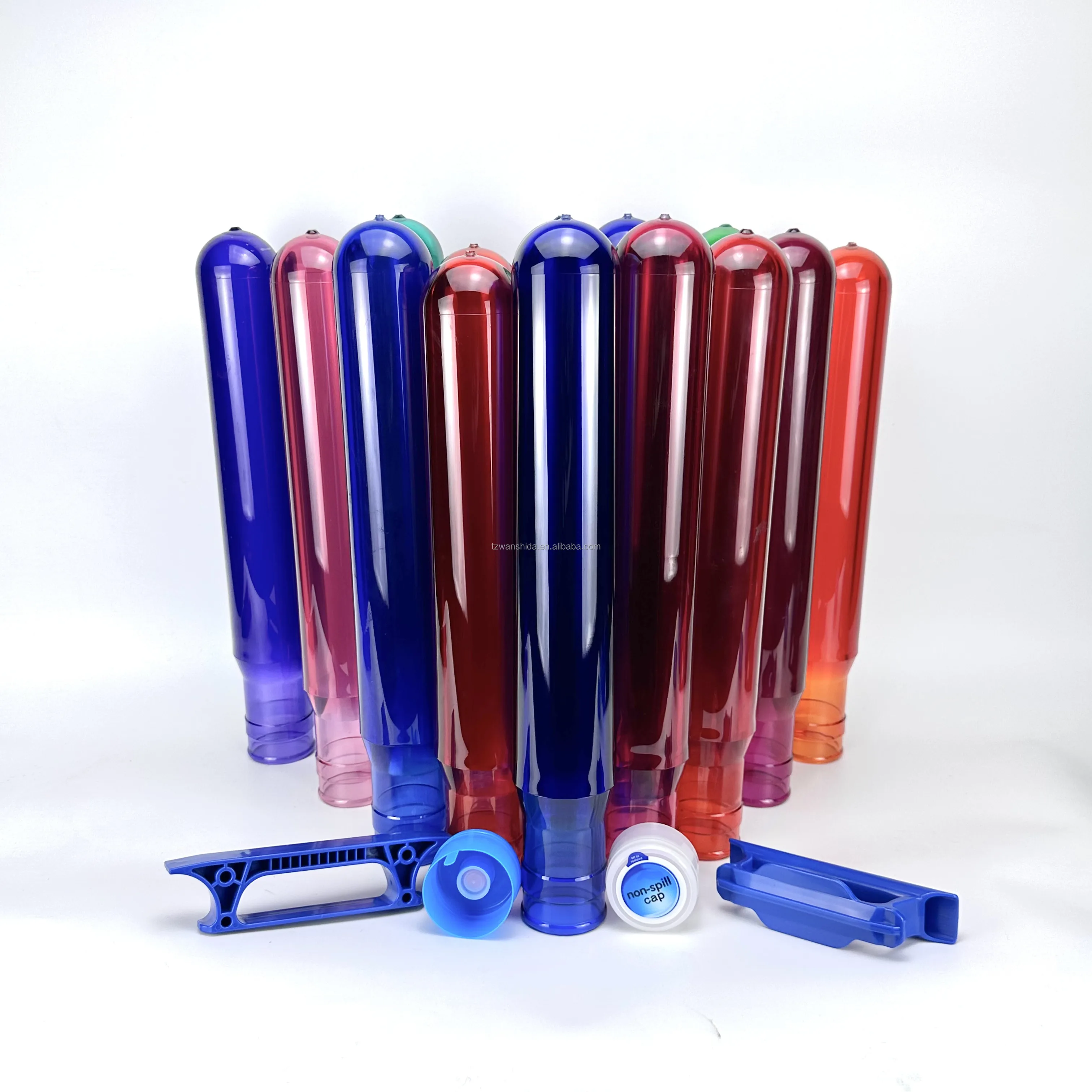 5gallon 700g 730g Blow Moulding Machine 20 Liter  750g Plastic Blue transparent 5gallon PET preform