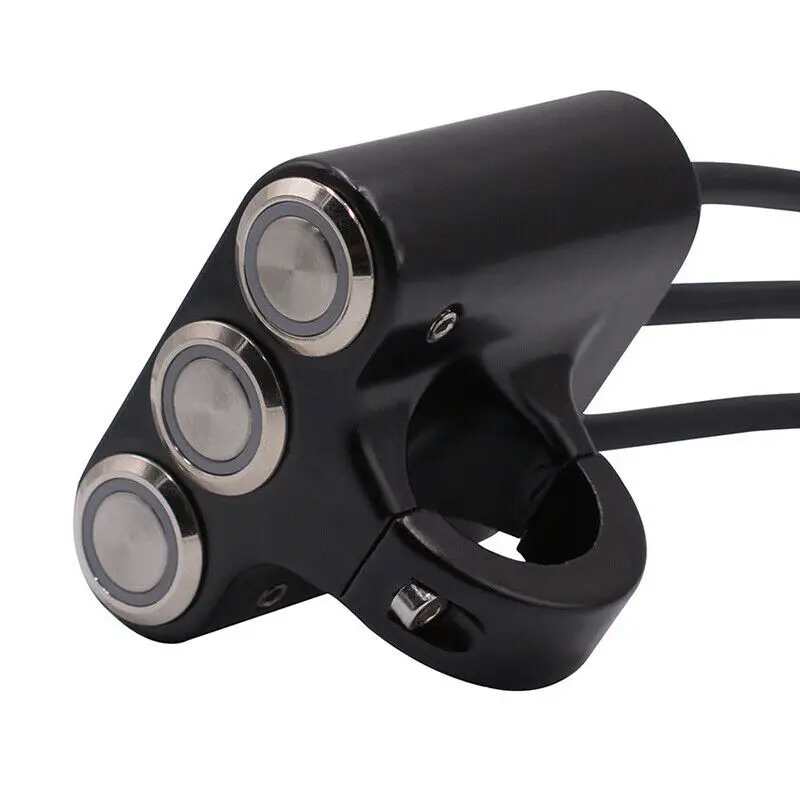 Мотоцикл ATV переключатель тормоза Противотуманные фары 22 мм руль Крепление Фары 3 кнопки