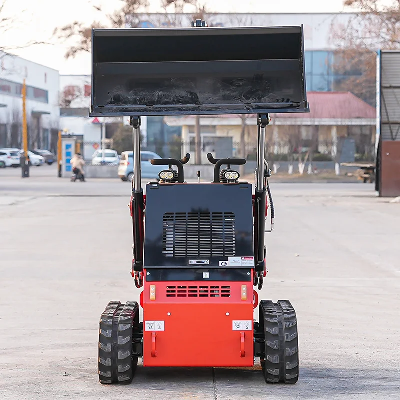 Free Shipping Hot Cheap Mini Loader for Sale Diesel Tracked Mini Skid Steer Loader with 4 in 1 Wheel mini Loader suppliers