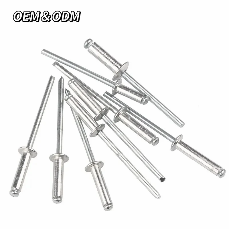 High Quality Wholesale Colored Remaches Pop Dome Head Open End Aluminum Blind Pop Rivets