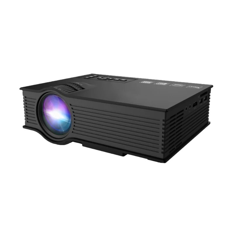 Cheap HD Light Built in Lens 800*480 Resolution LED USB Interface Home Projector UC68 Update From Unic UC46 Projector
