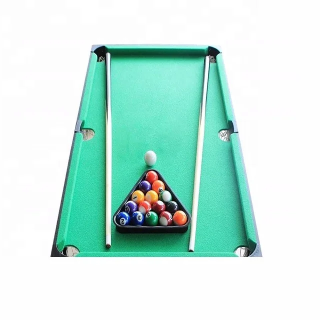 Mini Unisex Indoor Sports Game Table Custom-Size MDF Pool Billiard Table Popular Rubber Cushion Plastic Multi-Players Snooker