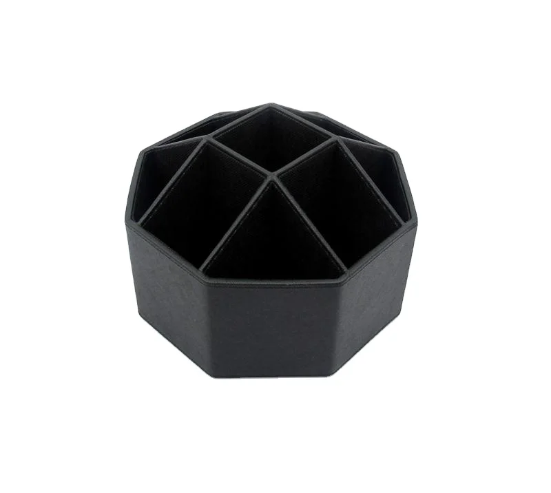 Шестигранный Настольный органайзер из искусственной кожи для дома и офиса