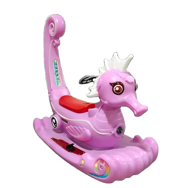 2020 New Amusement park rides parent-child ride on  seahorse kids ride commercial seahorse for sale