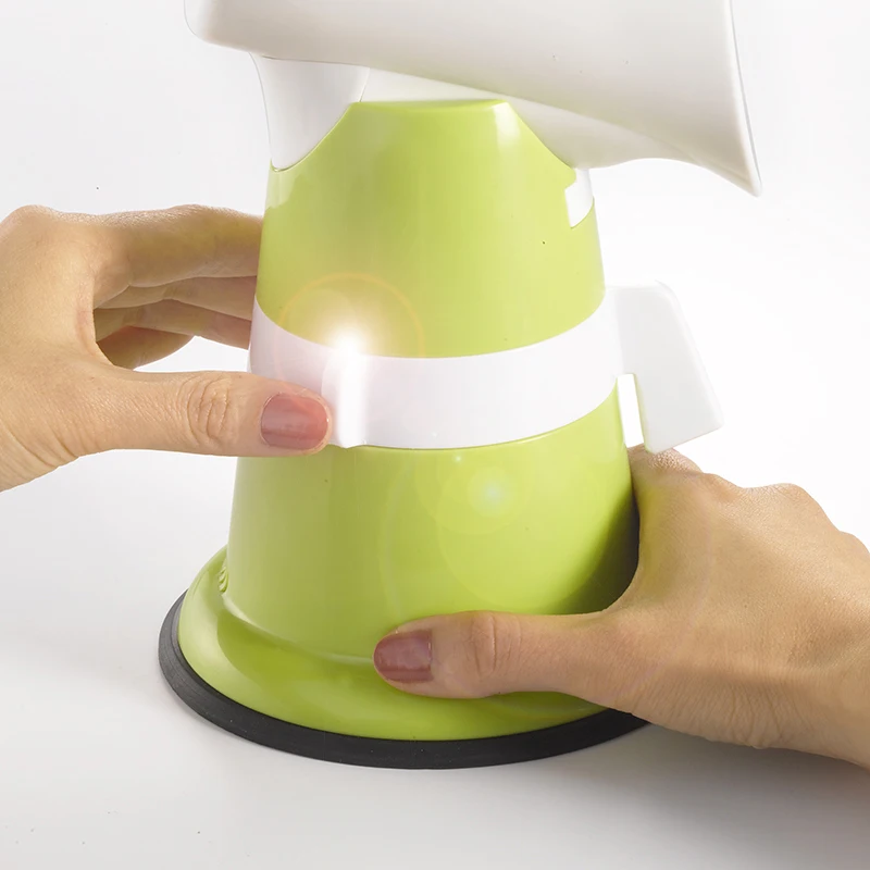 Best New Models Quick Green Hand Operated Mandoline Vegetable Cutter Rotary Cheese Grater