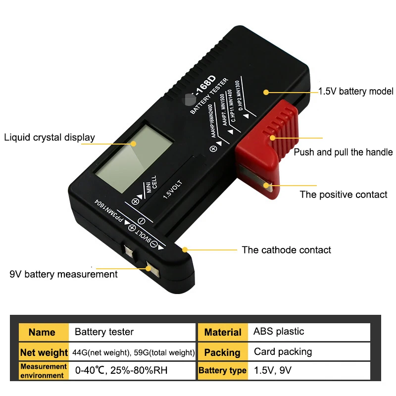 High quality wholesale pointer type digital portable automatic battery low current voltage power tester