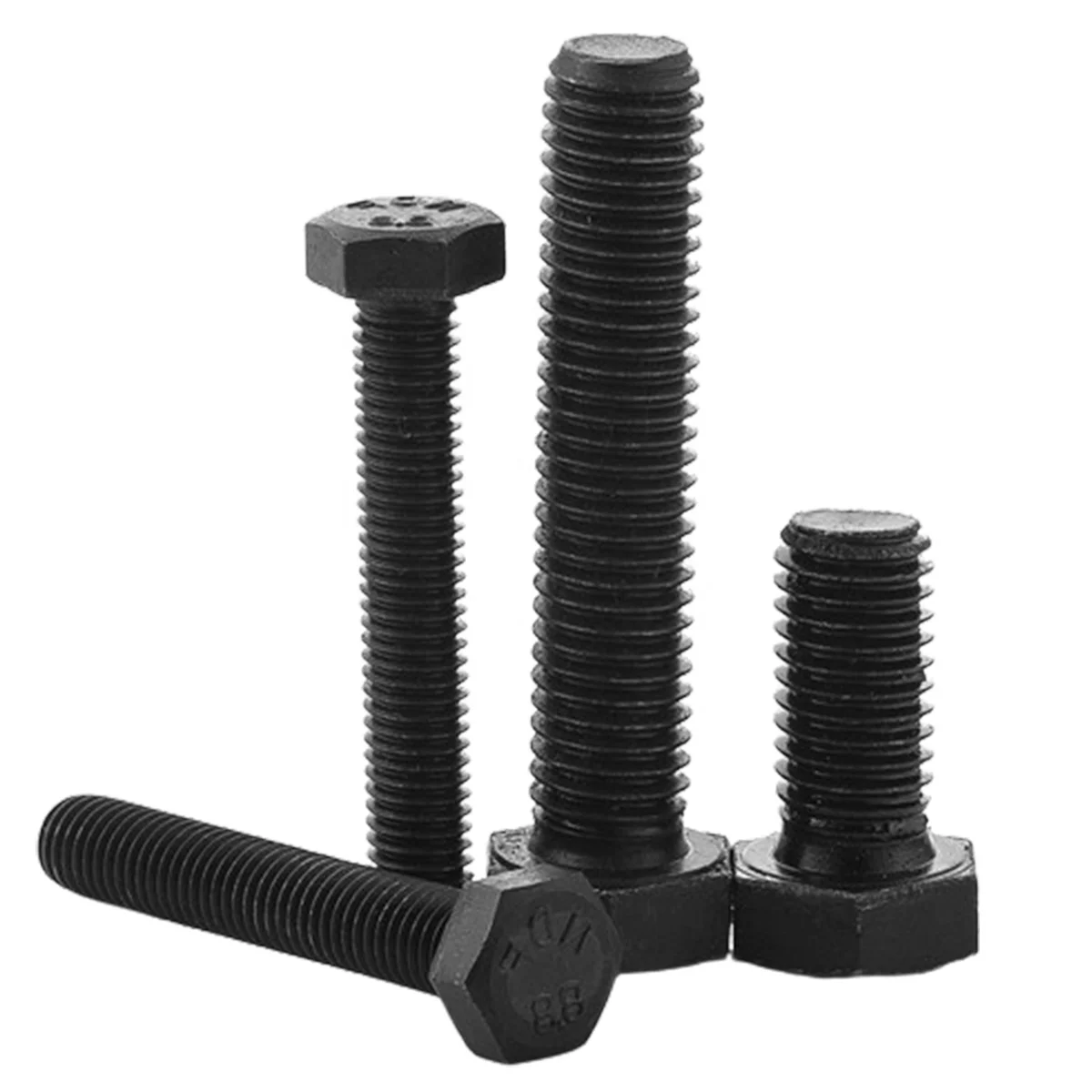 Good Quality Carbon Steel 403 SS Galvanized Blackened External Hex Self Tapping Screws Bolts With Nuts And Washers