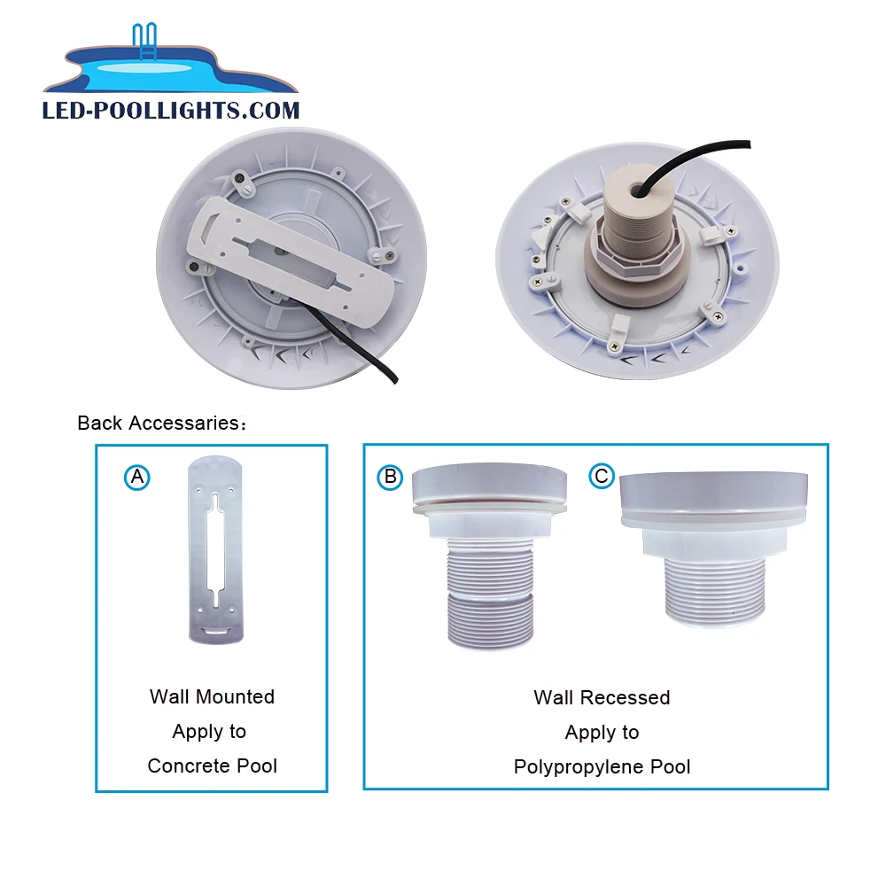 30w Resin Filled Remote Control Rgb Ip68 Waterproof Swim Under Water Submersible Swimming Led Underwater Pool Light