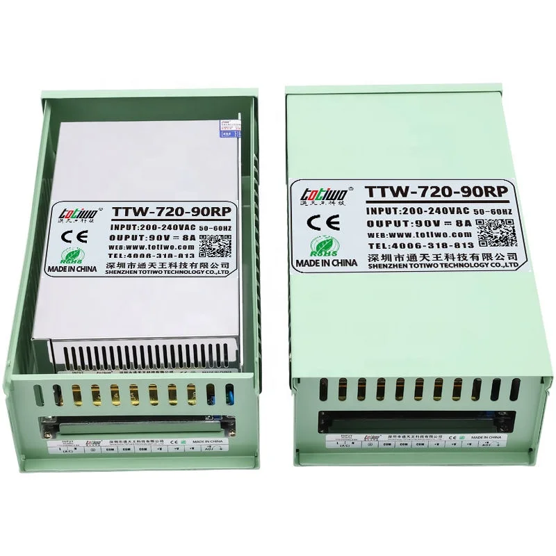 720W 200-240Vac to DC60/70/80/90 volt 12/10.29/9/8 Amp 720 Watt Outdoor rainproof LED lamp lighting switch power