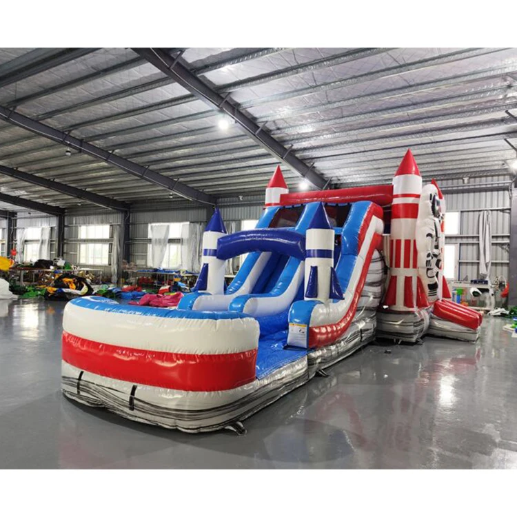 Manufacturer Inflatable Castle Combo with Slide Outdoor Inflatable Bouncy Castle with Slide