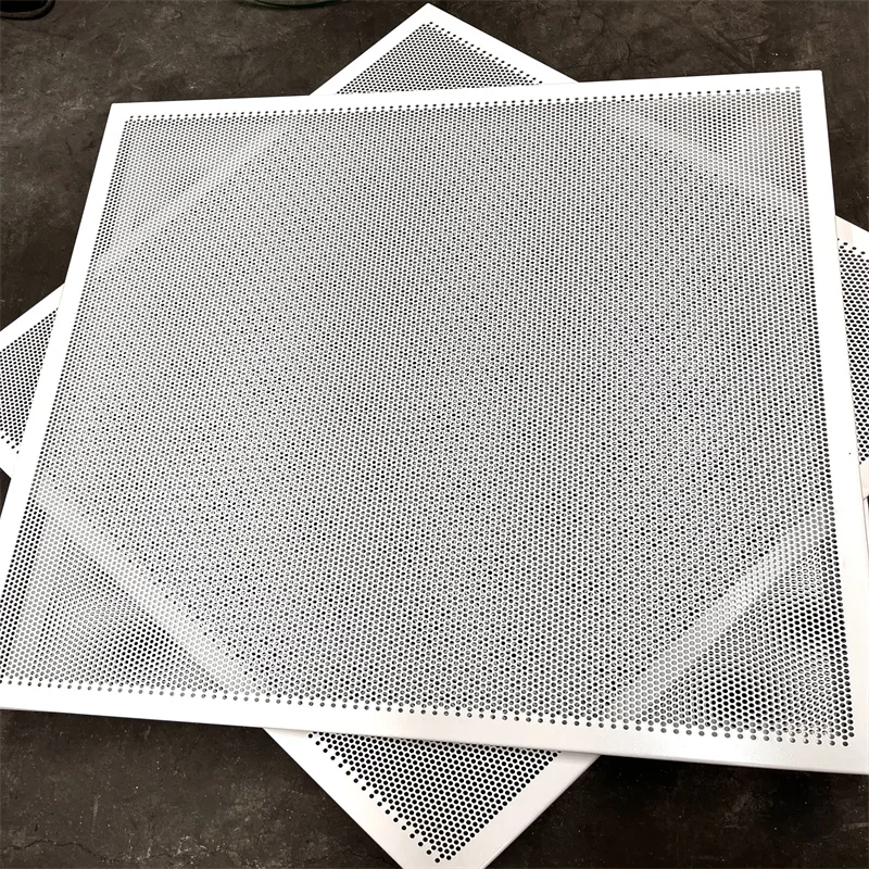 5mm hole Powder Coated  aluminum perforated  metal sheet for decoration