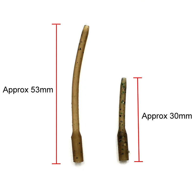 Carp Fishing Accessories Hook Sleeve Anti Tangle Sleeves Line Aligner for Carp Fishing Rig Hair Ronnie Rig Terminal Tackle