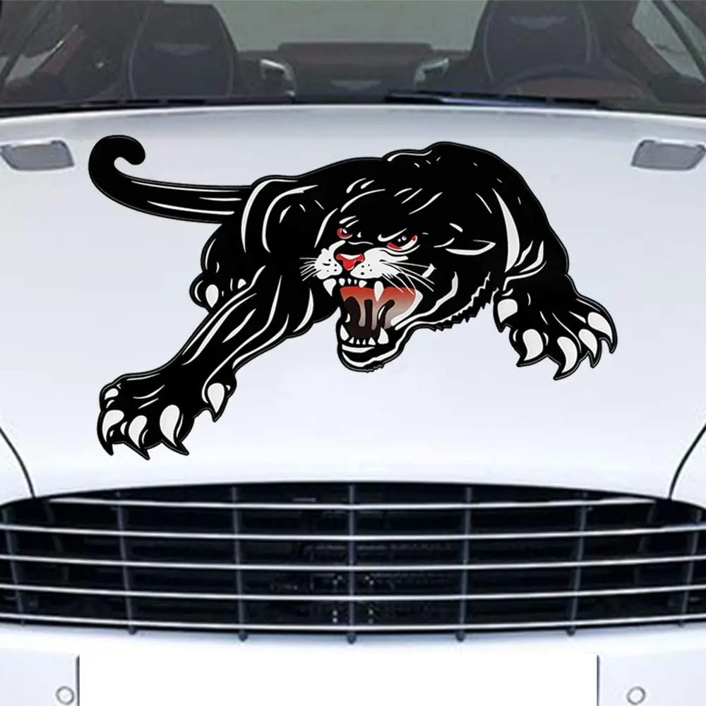 Black Panther Car Hood Sticker Self-Adhesive Vinyl Graphics Decals waterproof Car Decals