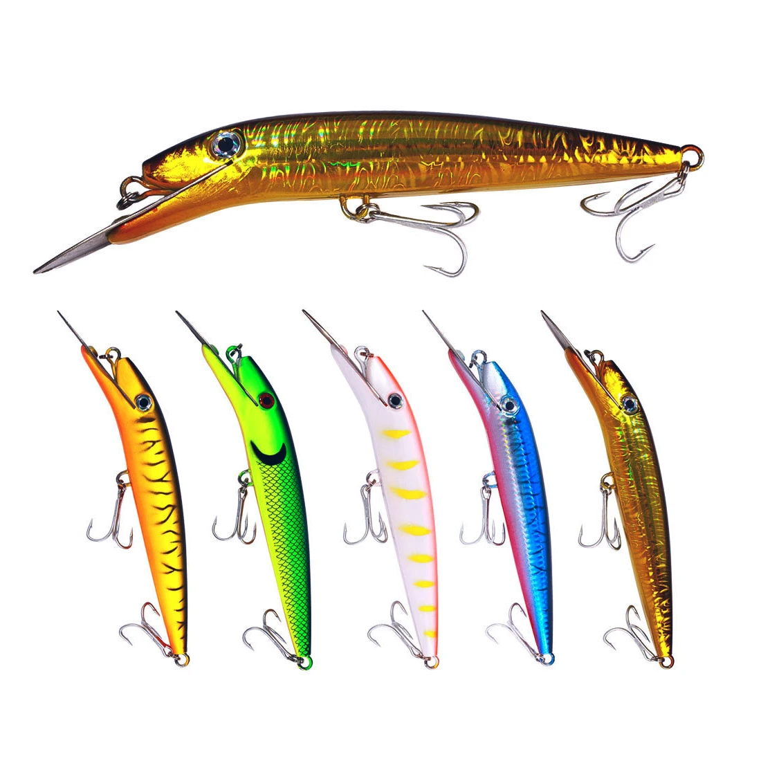 Wholesale 200mm 45g metal lip bass fishing minnow lures saltwater boat sea fishing bait