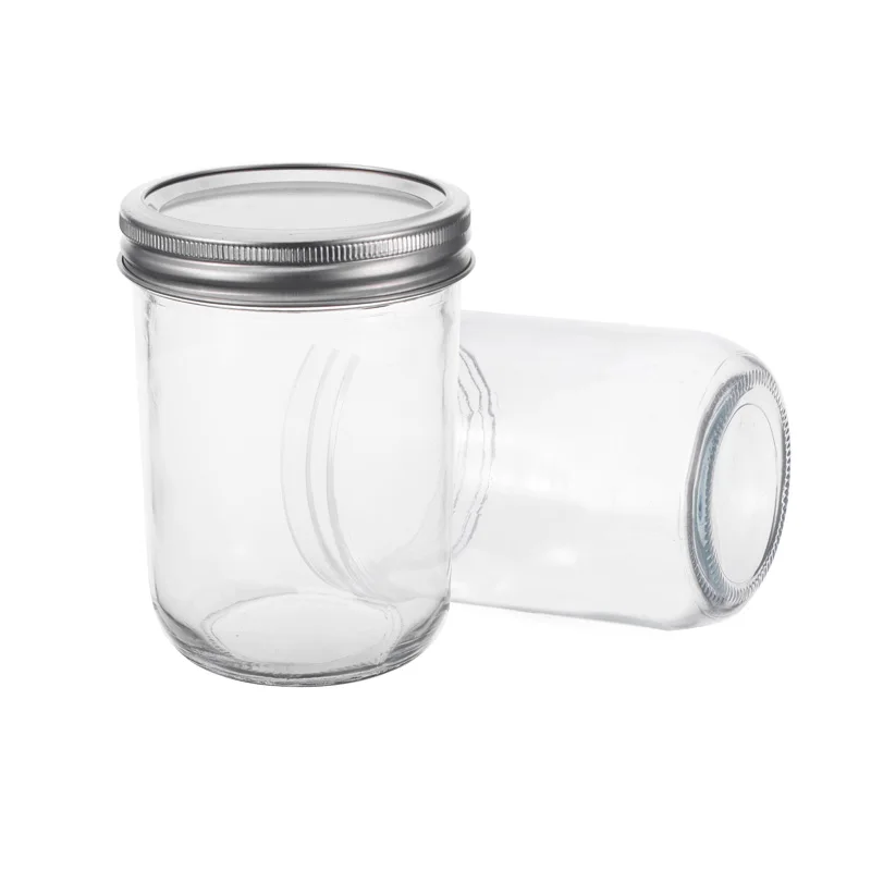 Manufacturer of 4oz 10oz 16oz Botella De Caviar Kitchen Food Vegetable Jam Storage Container Glass Mason Jars