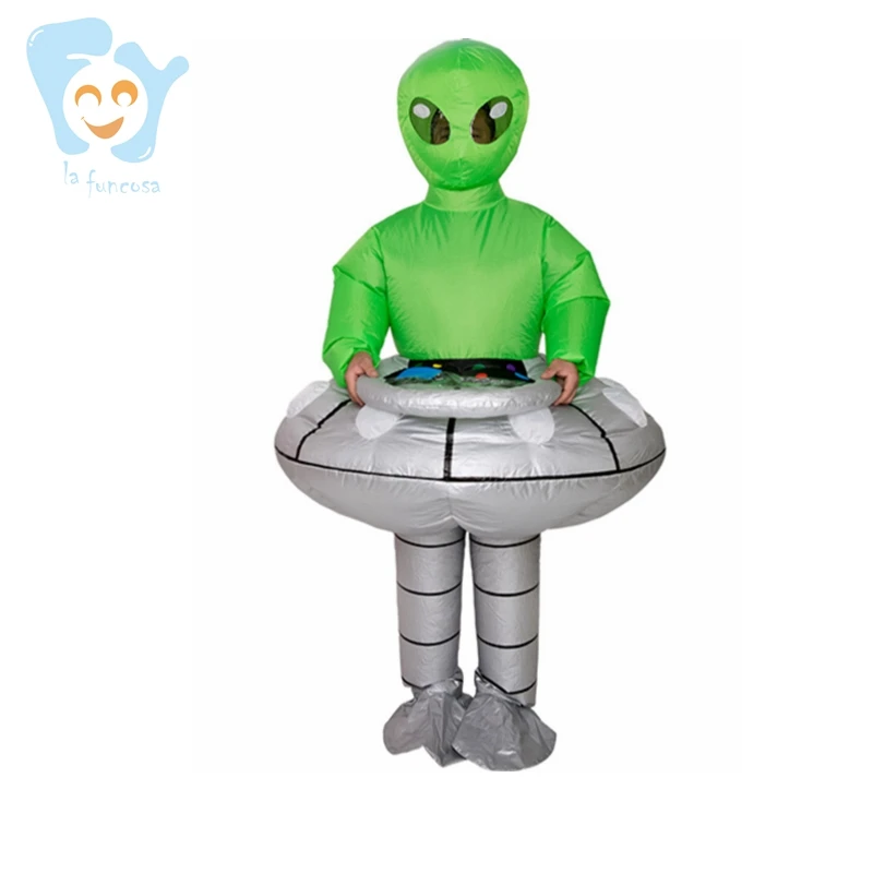 Unisex Adults Funny Halloween Mascot Inflatable Alien Costumes