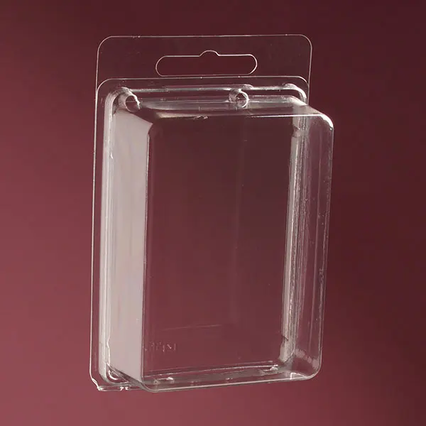 custom shape clear blister tray PET transparent clamshell plastic packaging PVC hard acetate blister cover