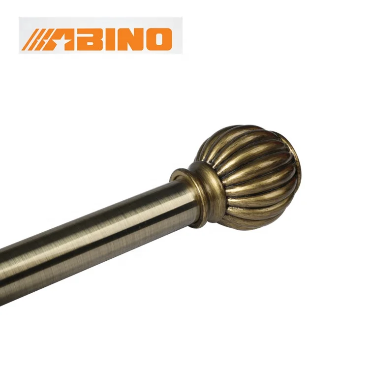 Antique Style Curtain Rod Sets Resin Iron Brass Accessories 4m Length Home Window Decor Low Priced Factory Direct China Living