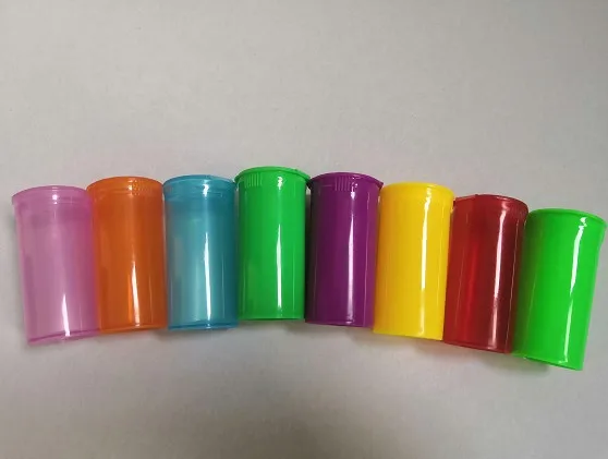 Pop Top Vials Hinged Medical Plastic Snap Cap Pill Bottles plastic pop up lid vials