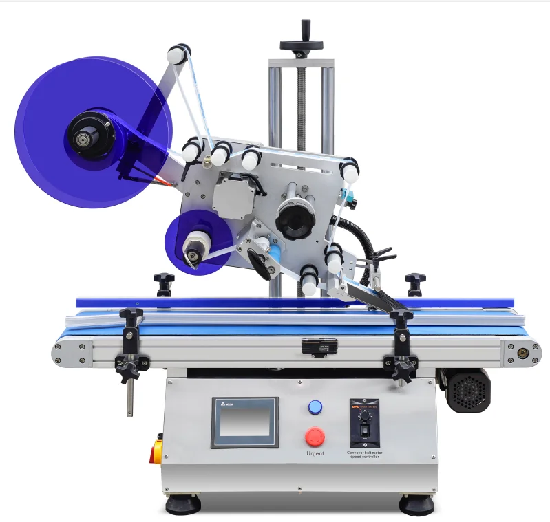s0-50 Labels/min Bench Top Round Automatic Bottle Label Applicator For Sale Semi Automatic Labeling Machine