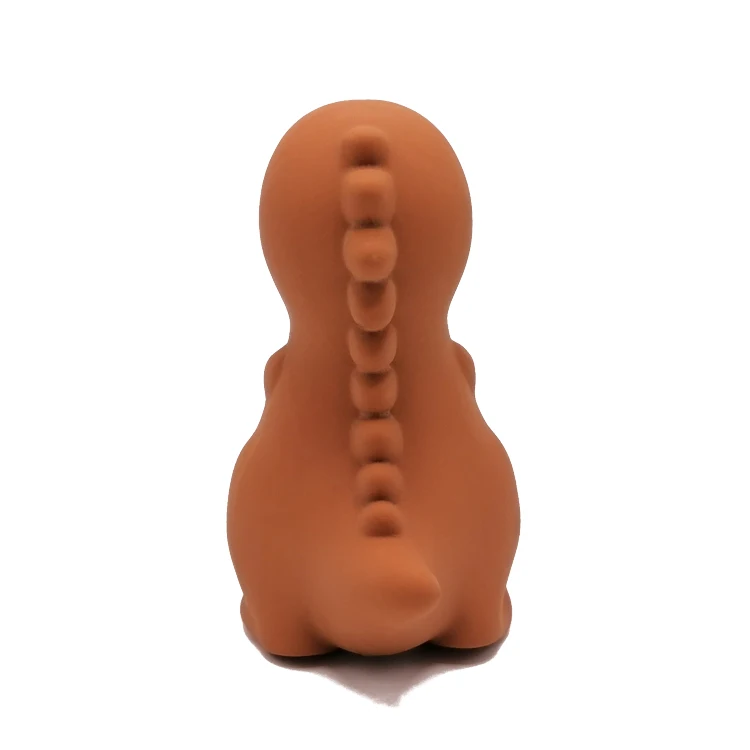 Dinosaur Teether Soother Bath Toy Made From 100% Natural Hevea Rubber For Soothing Babies Sore Gums