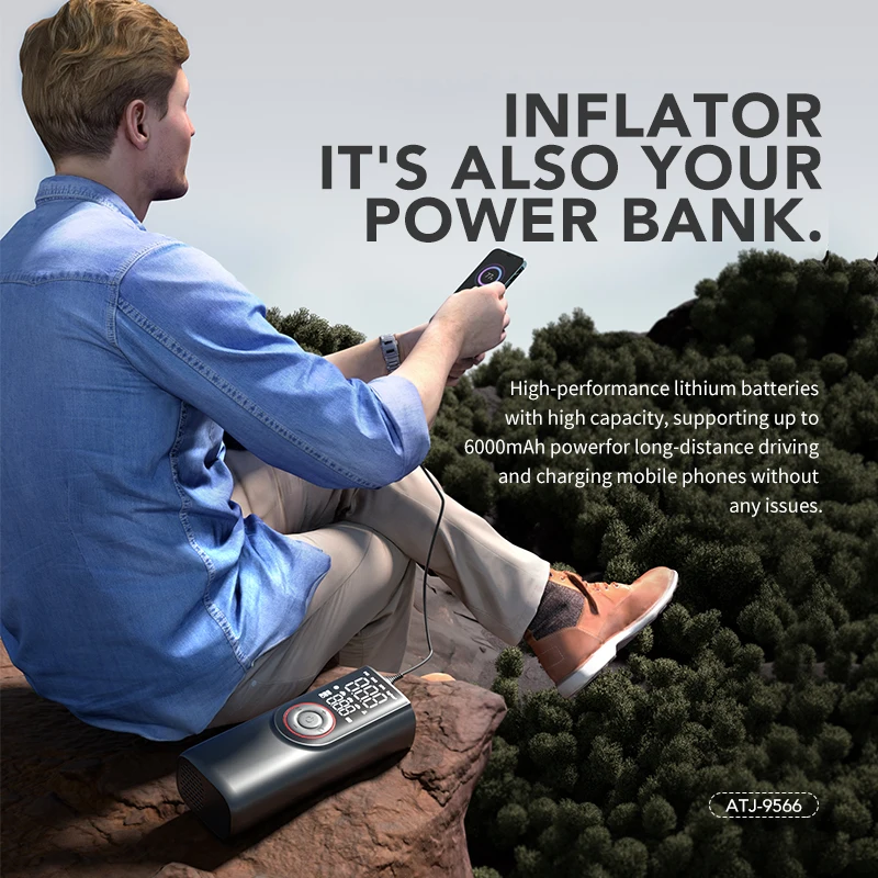 Automatic Rechargeable Electric Mini Digital Wireless Portable Cordless Tyre Inflator Car Air Pump Compressor Tire Inflators