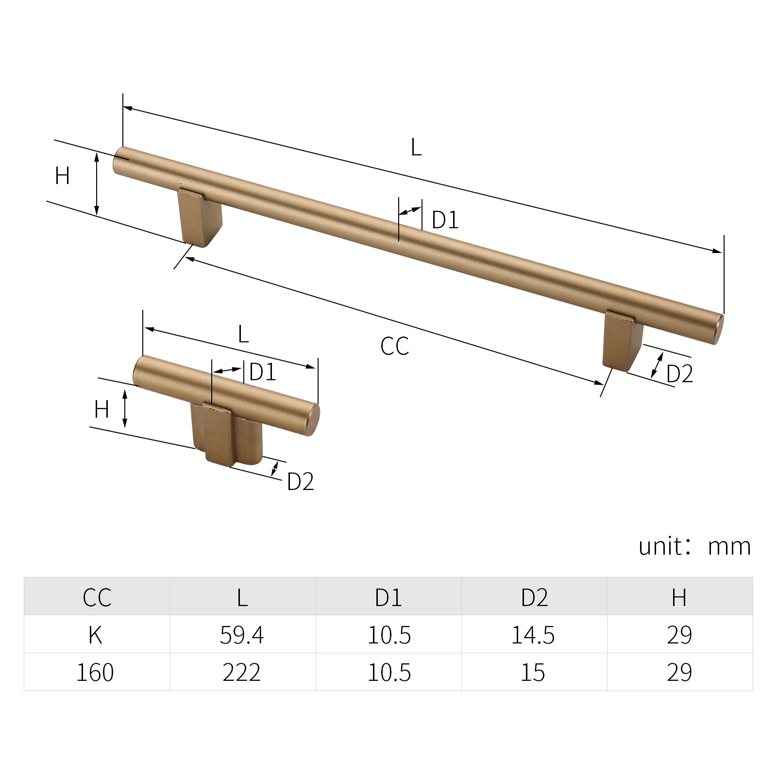 New design t bar handles kitchen cabinet door hardware furniture handle pull 3828