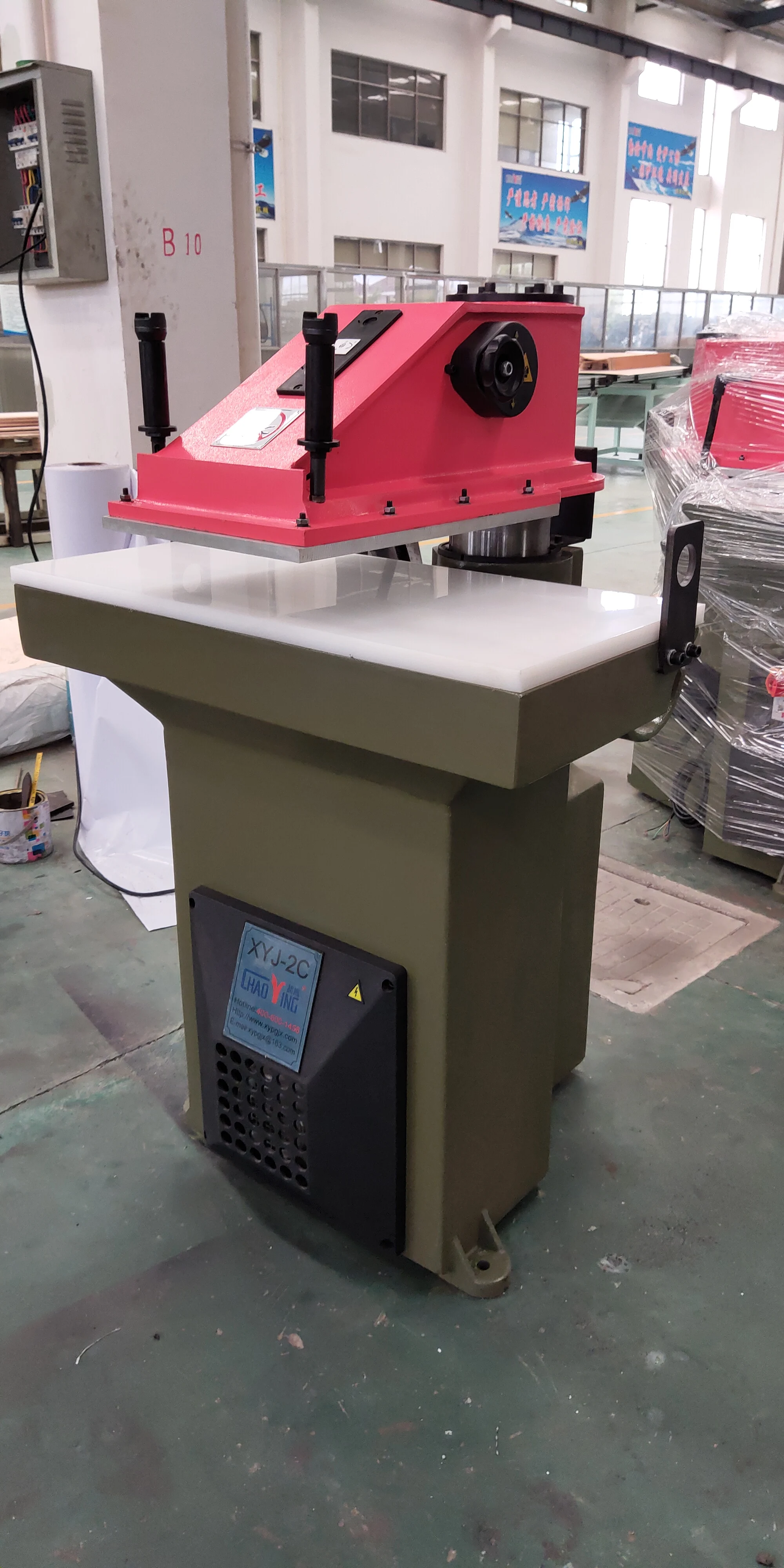 22T hydraulic swing beam die cutting press machine