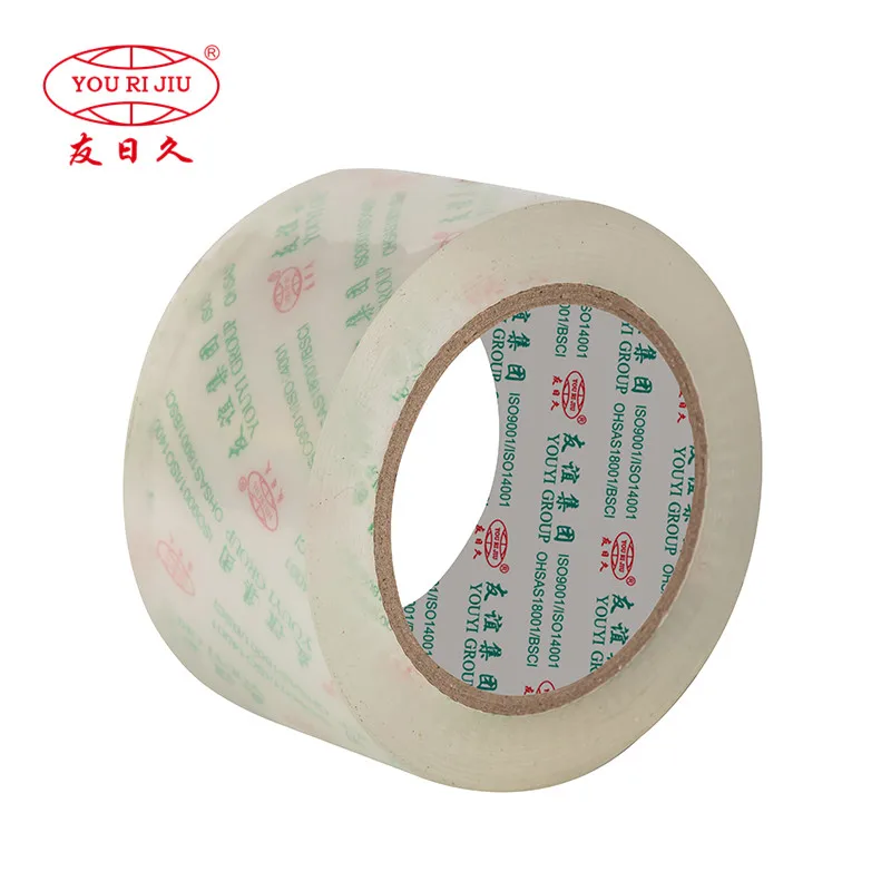 Yourijiu BOPP/OPP Crystal Super Clear BOPP Packing Tape for Carton Packaging with ISO 9001