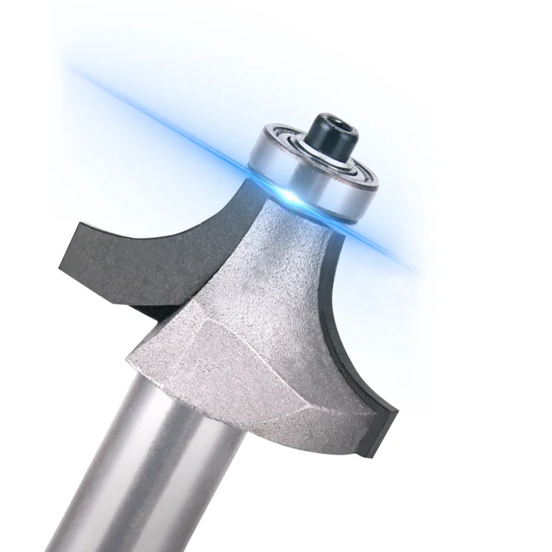 1/4 And 1/2 Inch Shank Round Over Router Bits For Wood Woodworking Tool 2 Flute Endmill with Bearing Milling Cutter