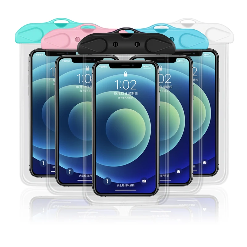 Ipx8 Waterproof Dry Bag PVC Mobile Phone Cellphone Case Waterproof Phone Pouch For Travel Beach Swimming Diving