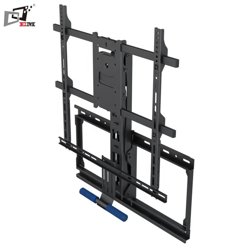 Gas Spring Telescoping LCD TV Wall Mount Up And Down TV Mount For 55 To 85 Inch TV