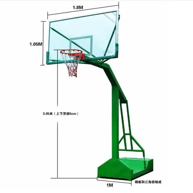 Factory prices best selling Basketball Hoop Stand with Sink box