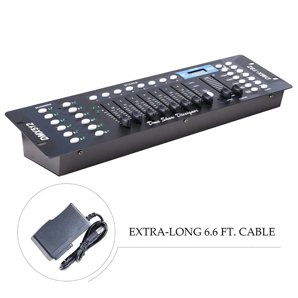  Простая в эксплуатации сценическое освещение dj dmx 192 каналов приглушаемая