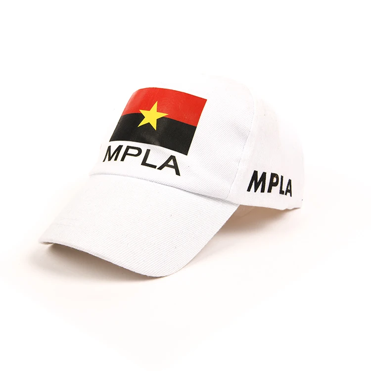 2022 cheap plain cap 100% cotton baseball caps with election customized logo stylish white hat