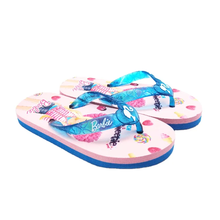 Cute Design Flip Flops Slippers Thermal Transfer Print Slippers for Kids