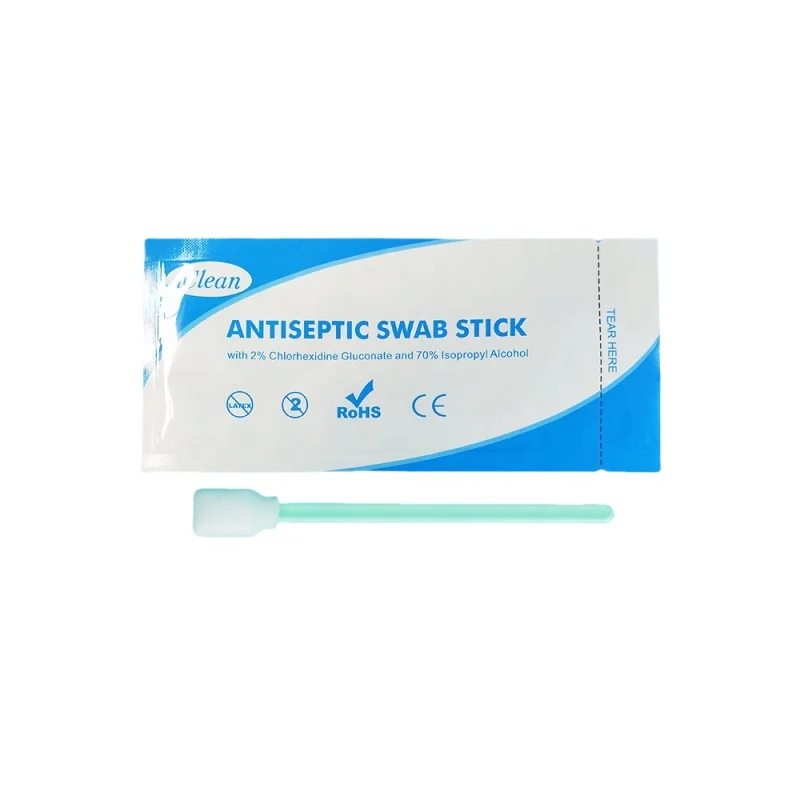 IClean Consumable Medical Supplies Clean Foam Head Swab Esd Stick Cleanroom Tipped Sponge Stick