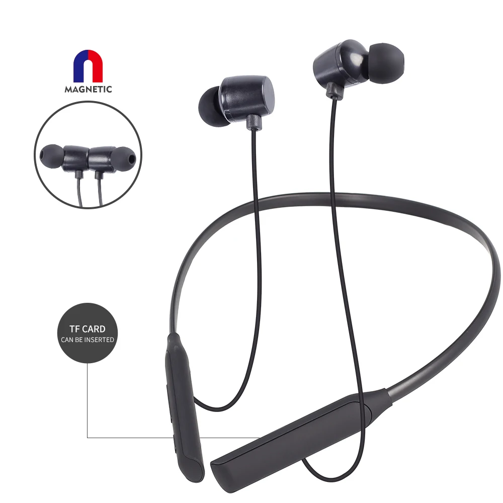 Portable Neckband 2021 Best  Sport around the neck headphone Wireless Neck Band Headphone